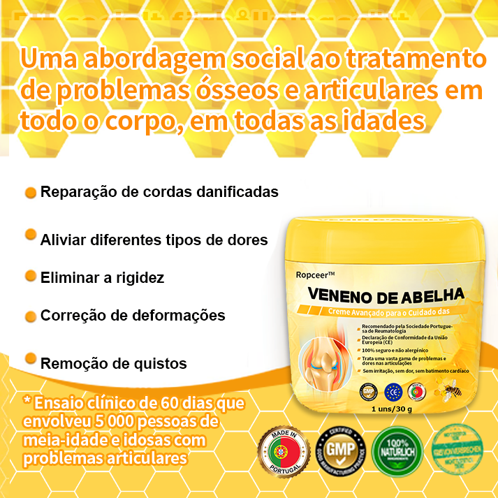 Ropceer™©️ Veneno de abelha Creme cicatrizante para articulações e ossos (✨Especialmente para doenças ortopédicas e dores nas articulações ✨)