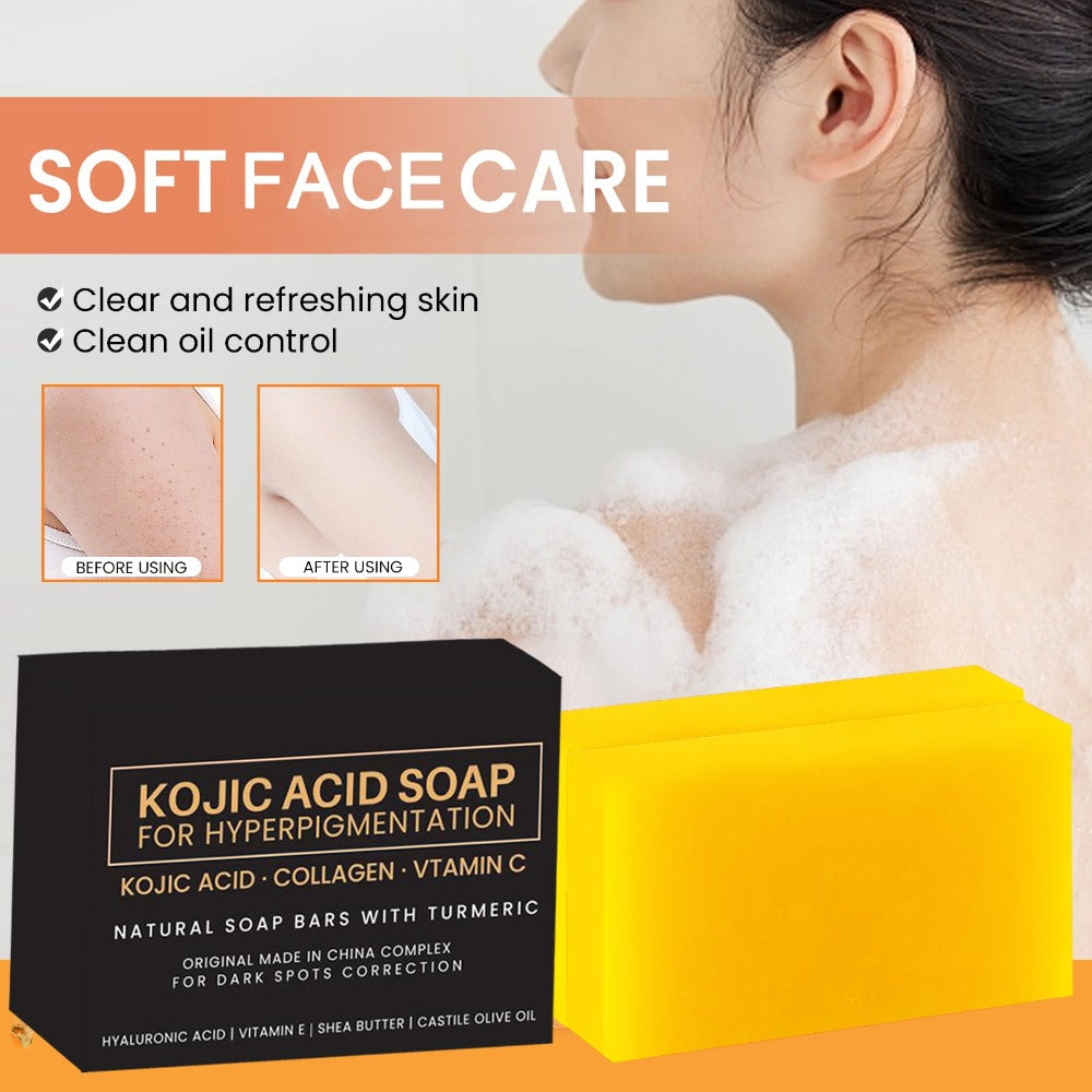 Turmeric Lemon Kojic Acid Soap (2 Pack)