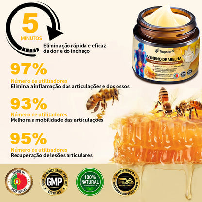 Ropceer™ Bee Venom Instant Ultra Pain Relief Healing Cream - (✅Proporciona a eliminação da dor para artrite, músculos, dores nas costas, joelhos, costas, ombros, ancas, pulsos, mãos)