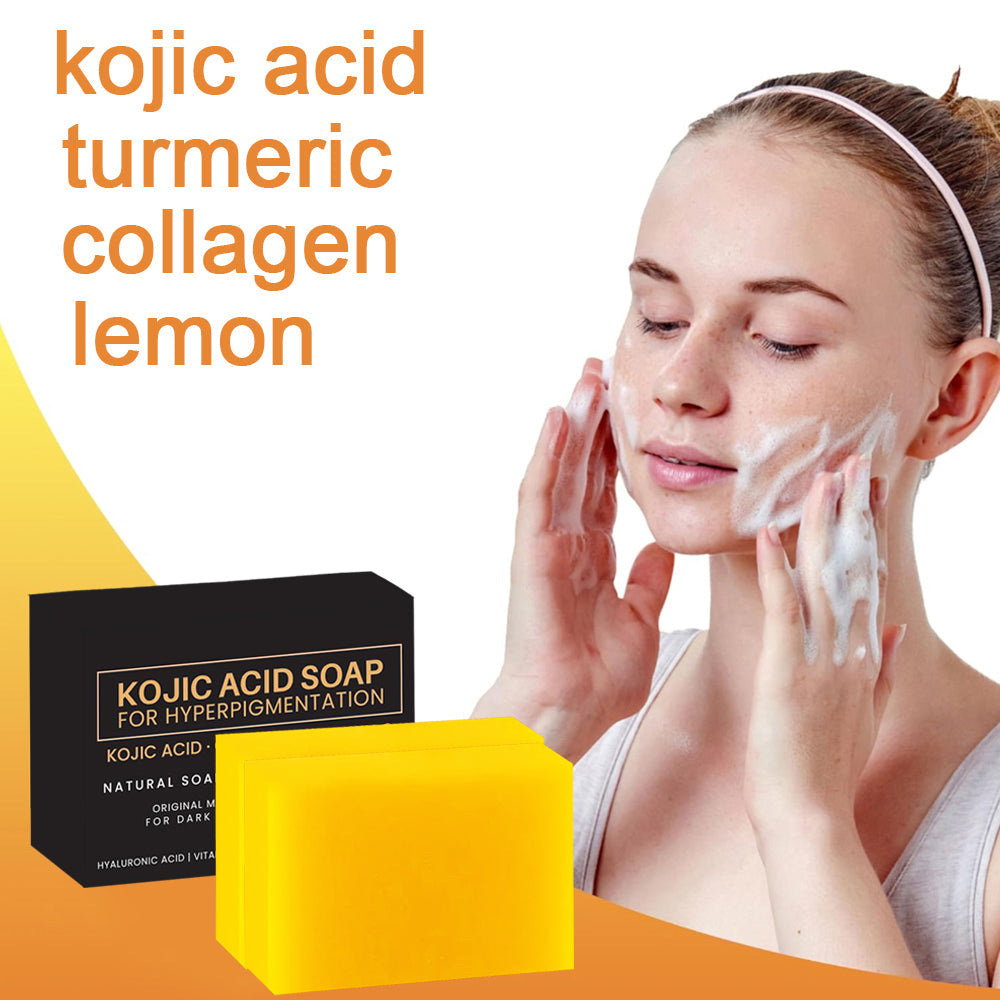 Turmeric Lemon Kojic Acid Soap (2 Pack)